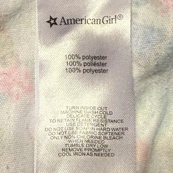 American Girl Doll LEA'S tropical Romper pjs PAJAMAS Size Xl (18-20) - Picture 7 of 9
